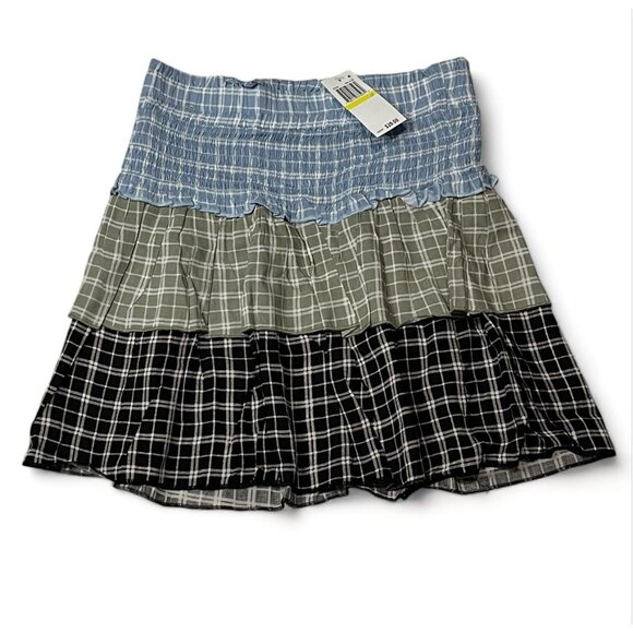 Derek Heart Dresses & Skirts - Derek Heart Juniors' Tiered Print Mini Skirt, Size M, New